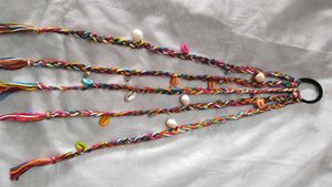 Braided Hair Tie with Shells