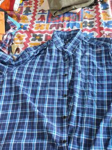 NETPLAY Blue Plaid Shirt