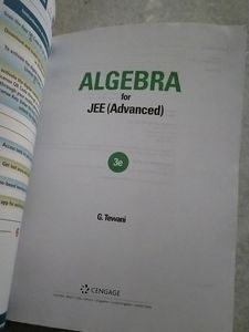 Algebra For Jee Advanced By G Tewani