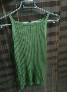 H&amp;M Ribbed strappy top