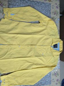 Park Avenue Yellow Casual Shirt