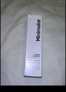 Minimalist Sunscreen Spf 50+ New Seal Pack