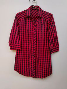Red & Black Checkered print Shirt