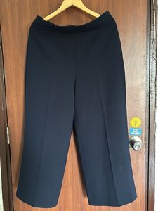 Wide Leg Cropped Trousers