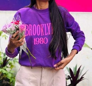 Purple Brooklyn 1980 Sweatshirt