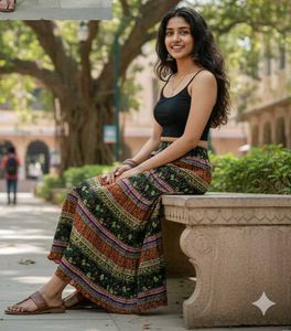 Boho Midi Skirt