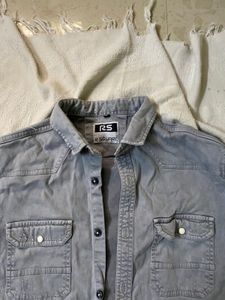 RS Grey Button-Up Shirt
