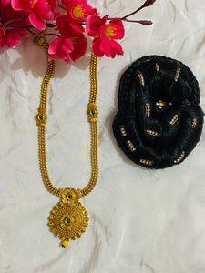 Golden Pendant Necklace With Juda