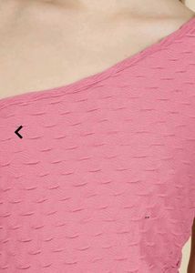 Pink One-Shoulder Bodycon Dress