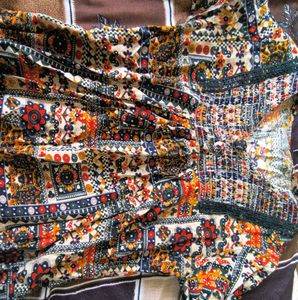 Boho Floral Print Top✨👀