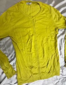 Neon Yellow Cardigan