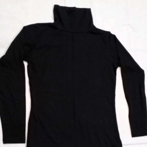 Black Turtle Neck Tshirt