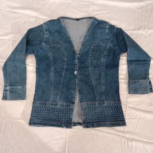 Women Denim Blazer.
