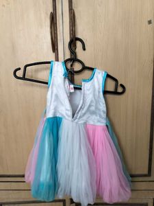 Pastel Color Block Party Dress