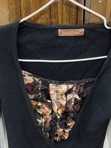 Elegant Black Long Sleeve Top