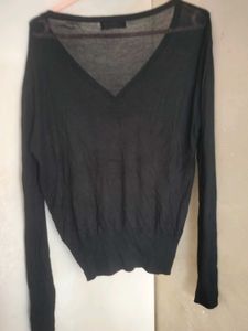 Black Button-Down Cardigan