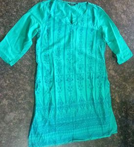 Elegant Rama Green Kurta