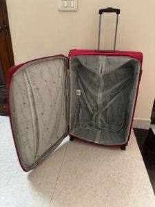American Tourister Polyester Soft Trolley Red