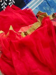 Elegant Red &amp; Gold Anarkali
