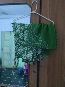 White &amp; Green Dress
