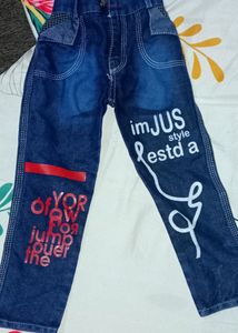 2-4 Years Baby Boy Jeans And Jacket Shirt Combo