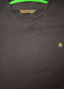 Brown Patterned T-Shirt