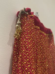 Ethenic Pink With Golden Sequence Lehenga