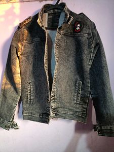 Rusty Black &amp; Grey Denim Jacket