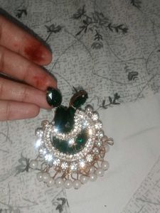 Emerald Stone Earrings