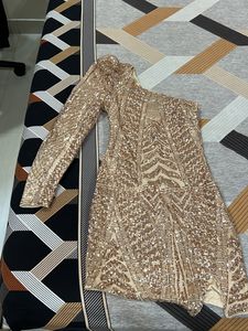 Sequence Beige Party Dress