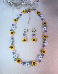 Sunflower Beaded Bracelet🌻