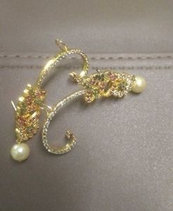 Pearl &amp; Gem Ear Cuff Set