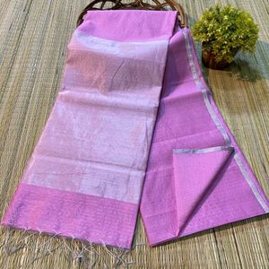 Elegant Silver Saree