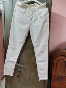 white womens funky jeans