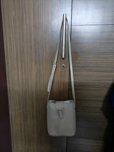 Beige Crossbody Bag From Miniso