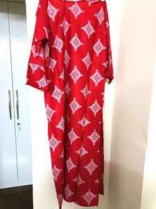 Rayon Foil Print Stitched Kurta