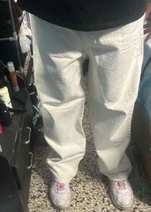white baggy pants