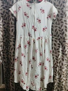 Floral White Dress