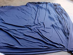 Navy Blue Colour Ready To Wear Saree Embellis