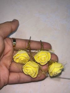 Yellow Floral Earring