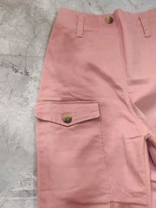 Pink High-Waisted Trousers