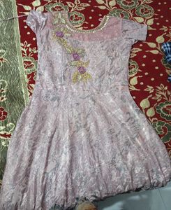 Embroidery work gown padd added