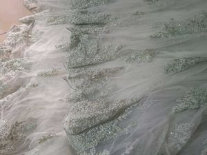 Mint Green Embroidered Lehenga