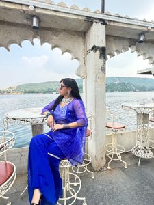 Gorgeous Blue Indian Outfit