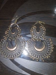 Earring Set - oxidized and silver