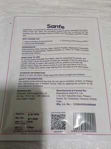 Sanfe Hydrojelly Face Mask