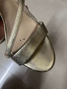 Gold Aldo Heels