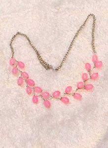 Beaded Leaf Necklace Set