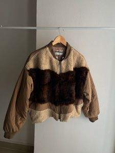Brown Faux Fur Puffer OVERSIZED Jacket