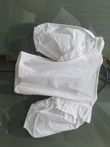 White Puff Sleeve Top